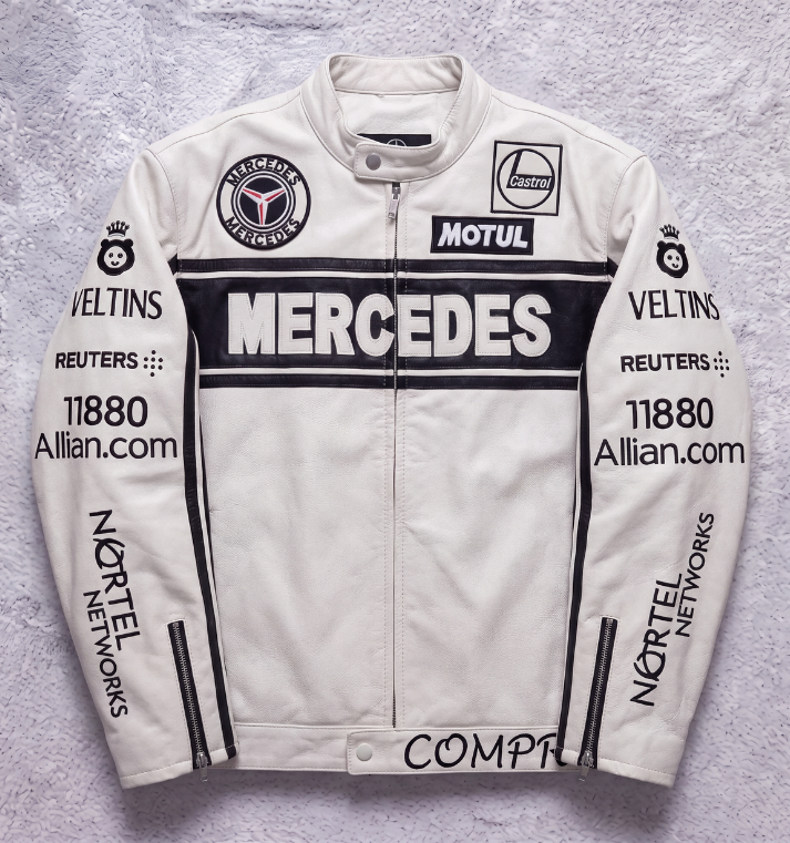 MERCEDES RACING LEATHER JACKET