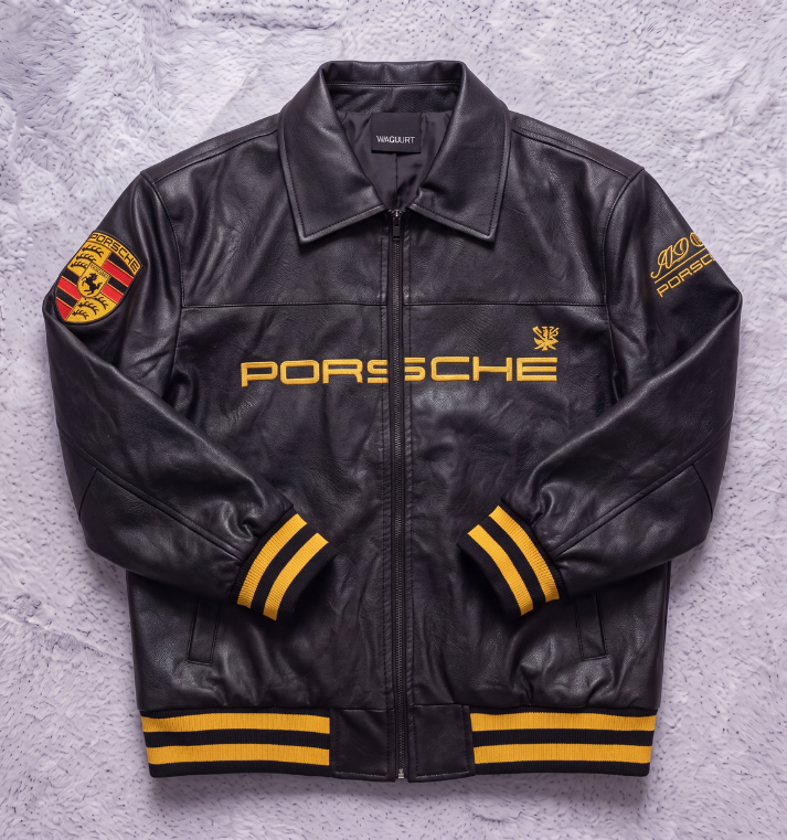 PORSCHE LEATHER JACKET BLACK