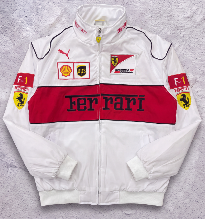 FERRARI F1 JACKET WHITE